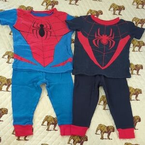 Two Spider Man PJ sets-18 months
